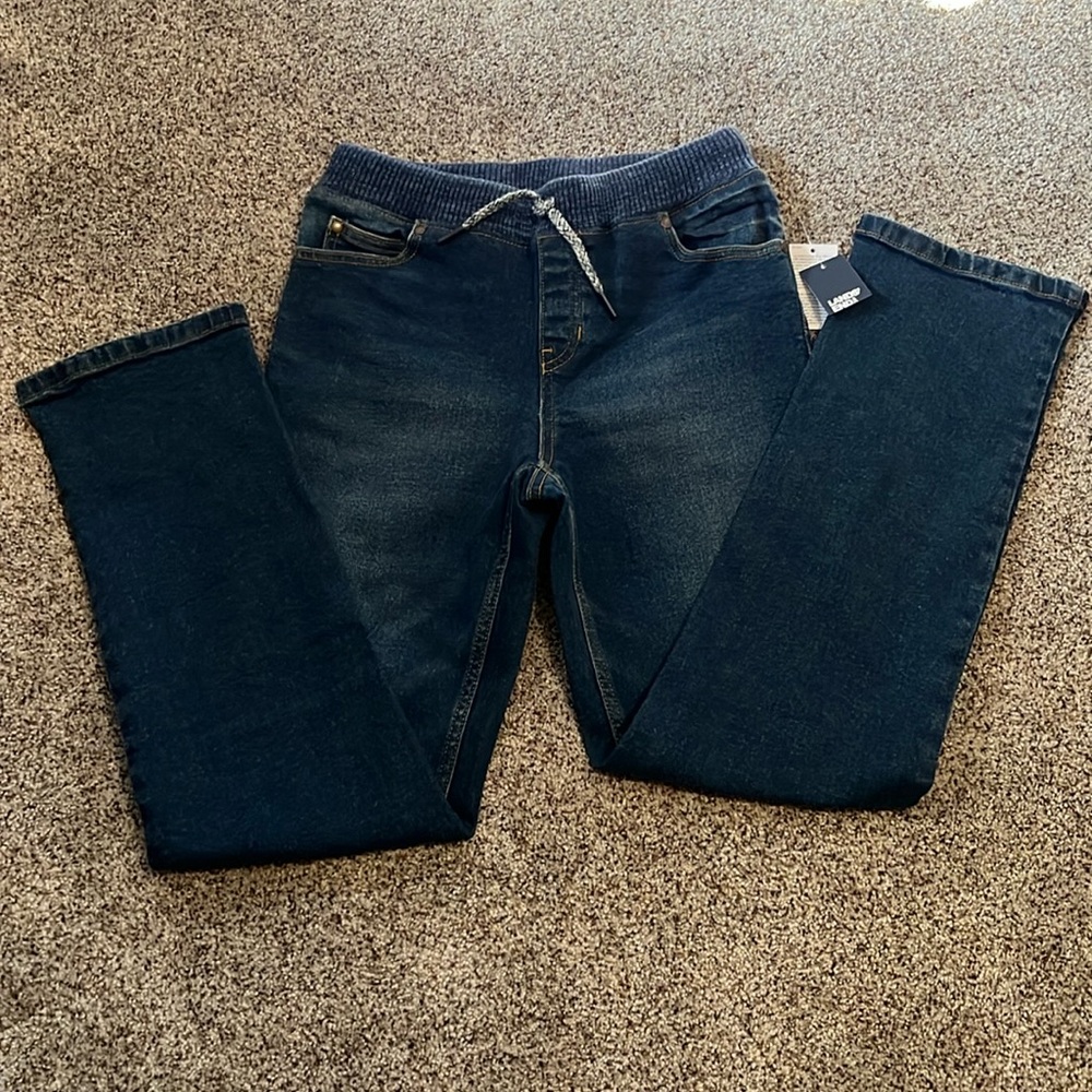 Lands’ End size L (10-12) Boys Iron Knee Stretch Pull On Denim